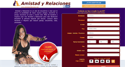 Desktop Screenshot of amistadyrelaciones.com